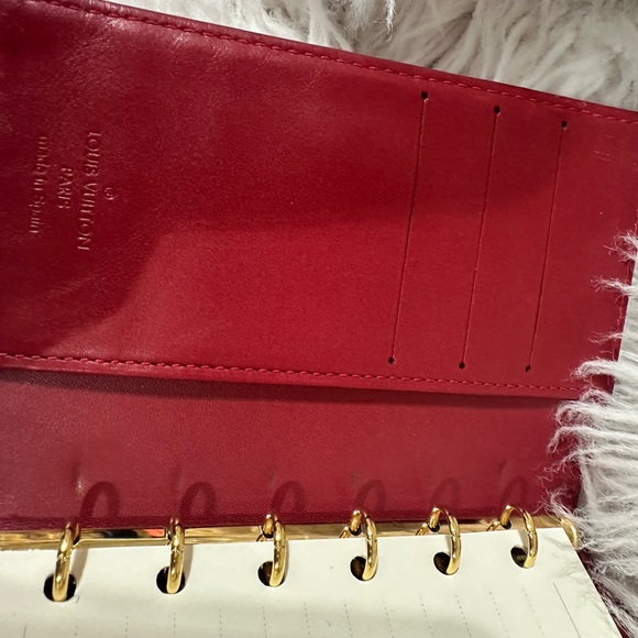 RARE Louis Vuitton Red Vernis Monogram Agenda PM Day Planner - Picture 5 of 5
